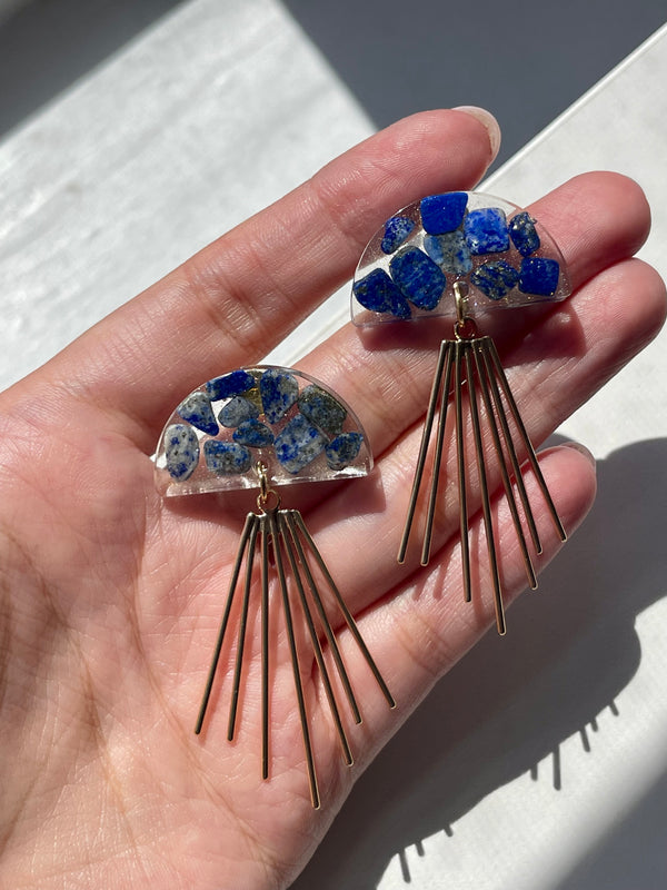 “Dimension" Lapis Lazuli Earrings